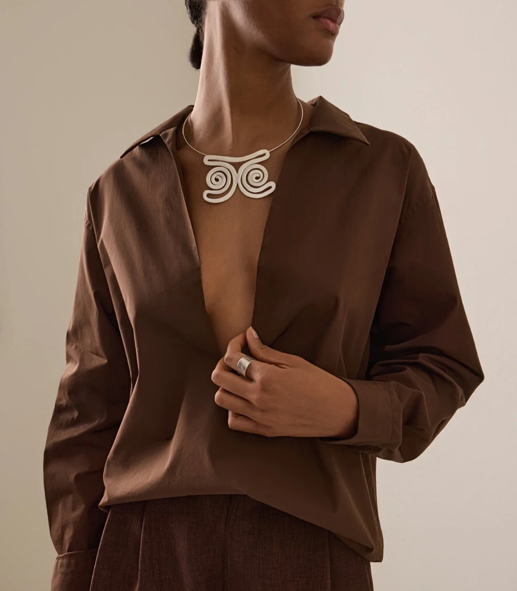 Naia Silver Necklace - Image 3