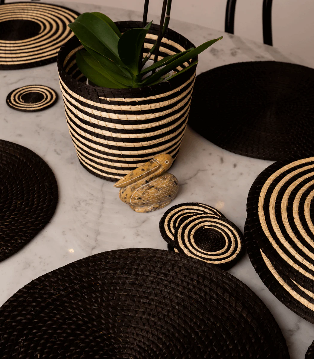 Nawi Beige & Black Coaster (set of 6) - Image 3