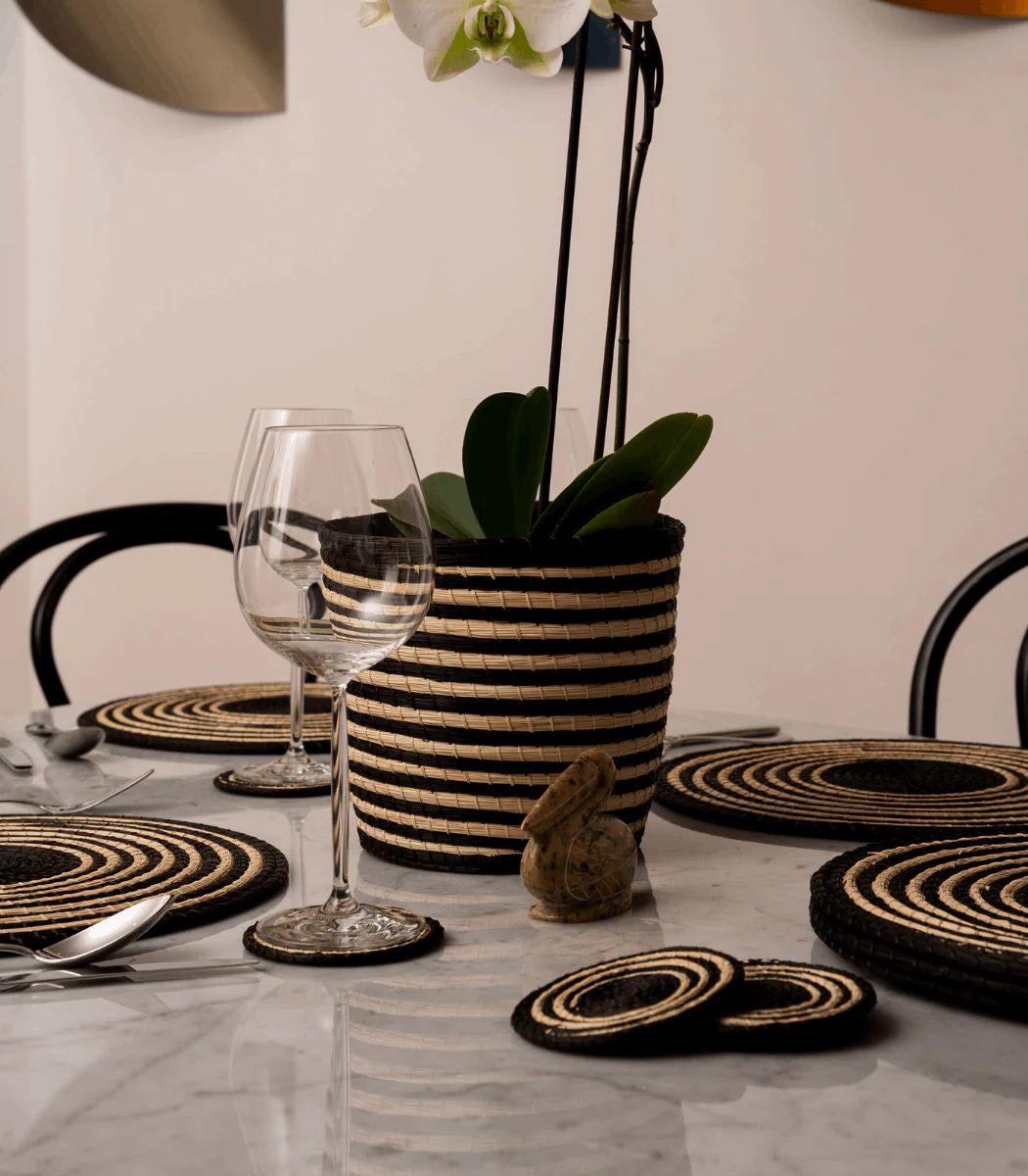 Nawi Beige & Black Placemat (set of 6) - Image 4
